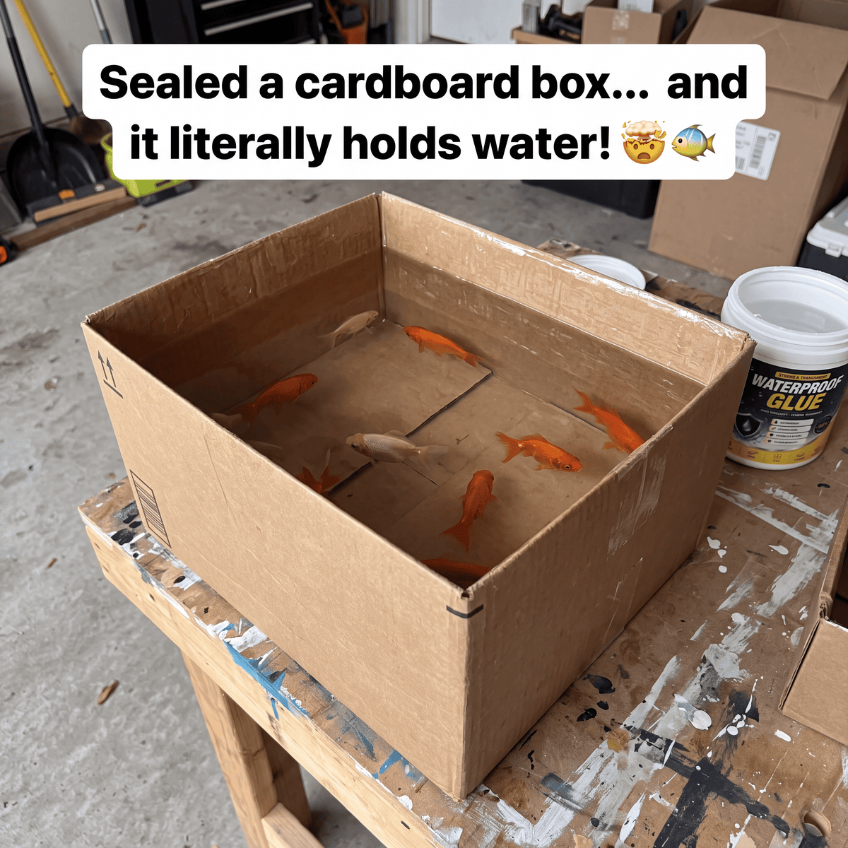 Transparent waterproof glue