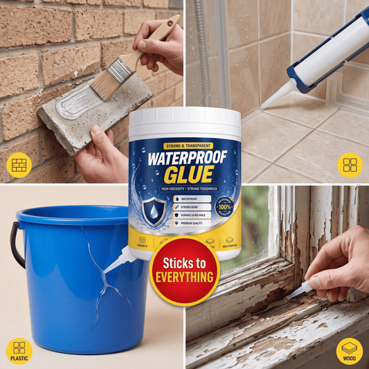 Transparent waterproof glue