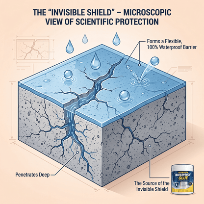 Transparent waterproof glue